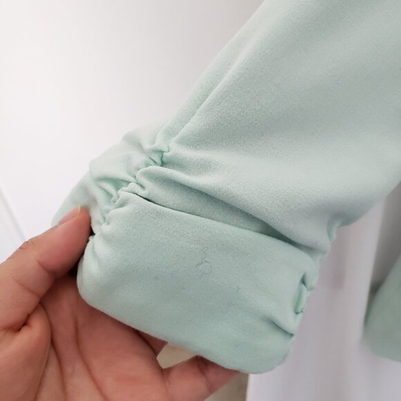 Worthington Woman Mint 3/4 Sleeve Shoulder Pads Formal Suit Blazer Size M - Picture 7 of 16